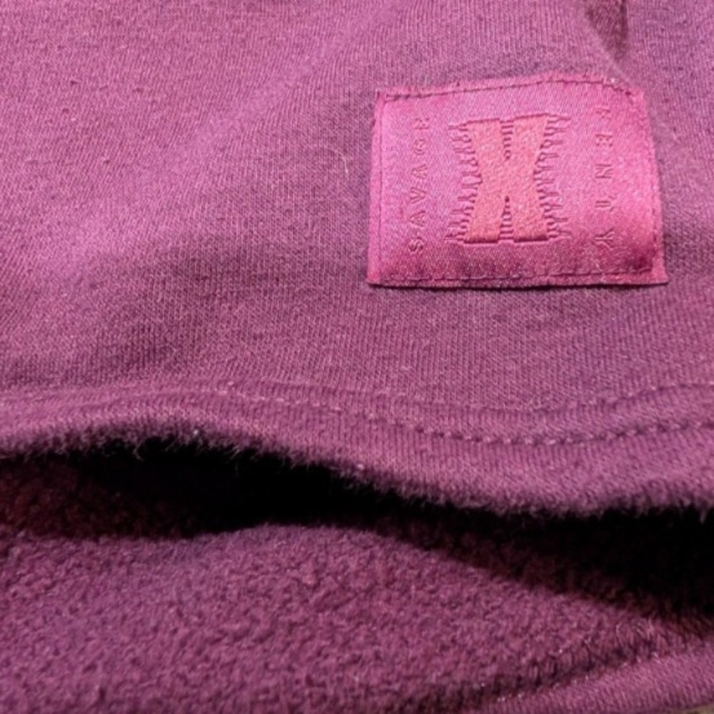 Savage X Fenty Deep Purple Cropped Sweatshirt - Picture 2 of 6